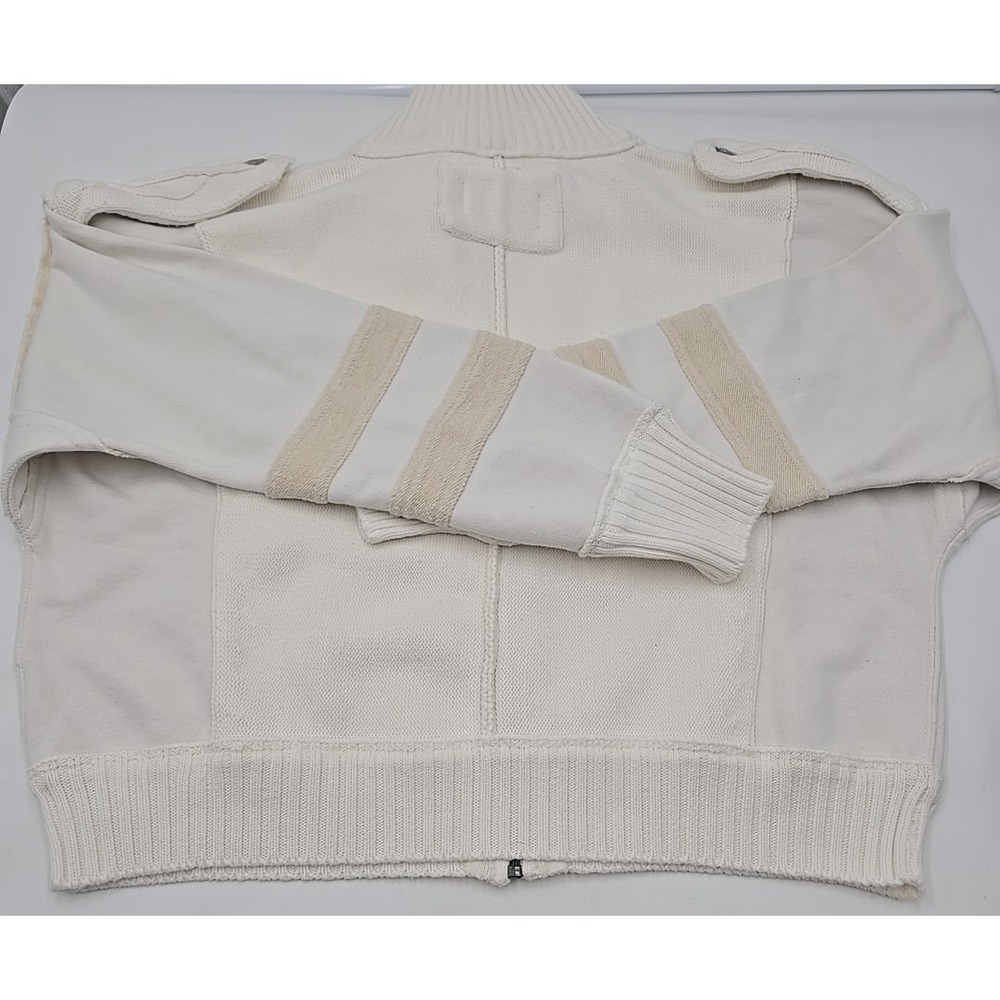 Free People Women's Natural We The Free Band Cardi Y2K Sweater Quiet Luxury M - Picture 11 of 12